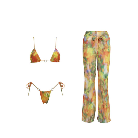 "VIVA TROPICAL" – Ensemble Bikini & Pantalon Fluide

Explosion de couleurs, mouvement de vie. L'ensemble "Viva Tropical" capture toute l'énergie d'une journée d'été sous les tropiques. Pour les esprits libres et les cœurs solaires.