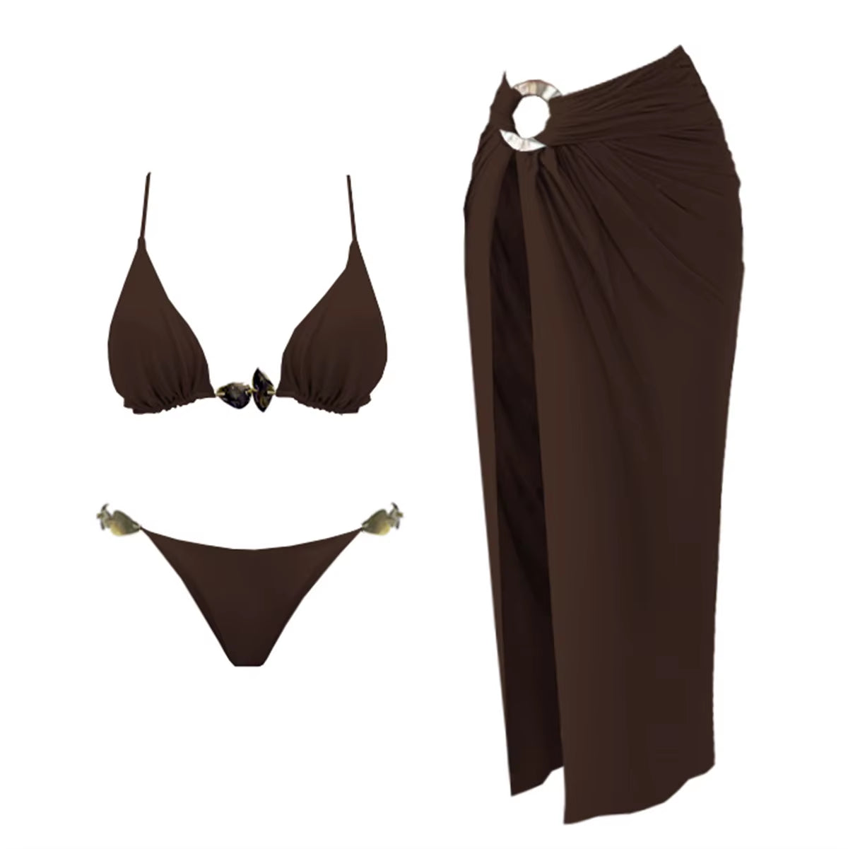🌑 ZAFIRA ÉCLIPSE – Ensemble 3 pièces chocolat & bijoux

Quand le jour touche la nuit, la féminité s’élève.
Avec sa teinte chocolat profond et ses bijoux sombres comme une pierre d’onyx, l’ensemble ZAFIRA ÉCLIPSE incarne l’élégance mystérieuse.
Idéal pour une escapade de fin de journée, un dîner sur la plage, ou un moment rien qu’à vous.

